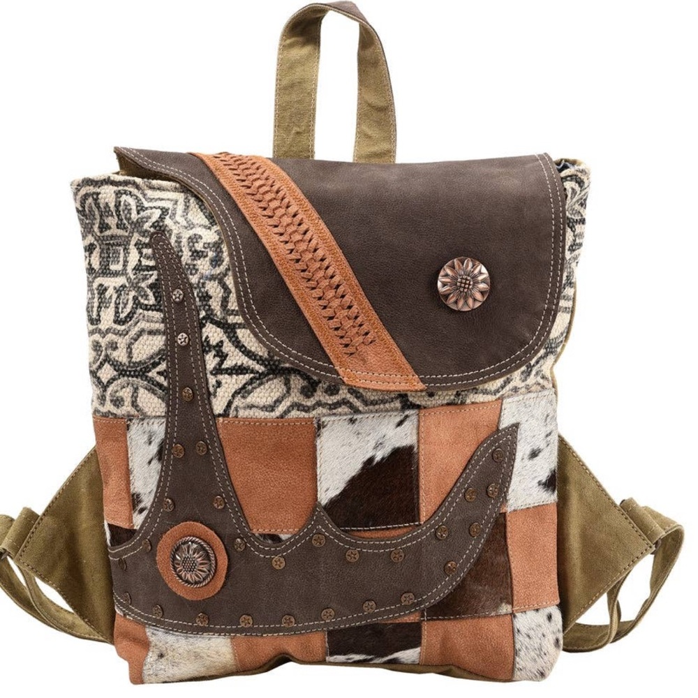 Upcycled Ladies Canvas Backpack